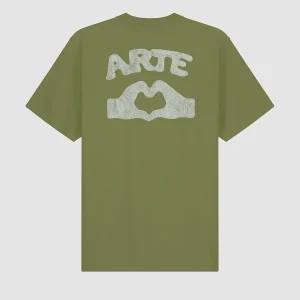 Arte Antwerp T-shirt DIELS STITCH S/S TEE Green