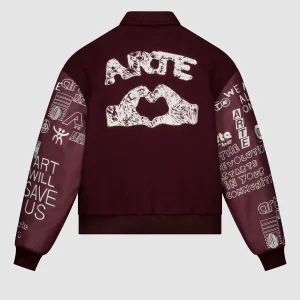 Arte Antwerp Veste ART SAVES COLLEGE JACKET Bordeaux
