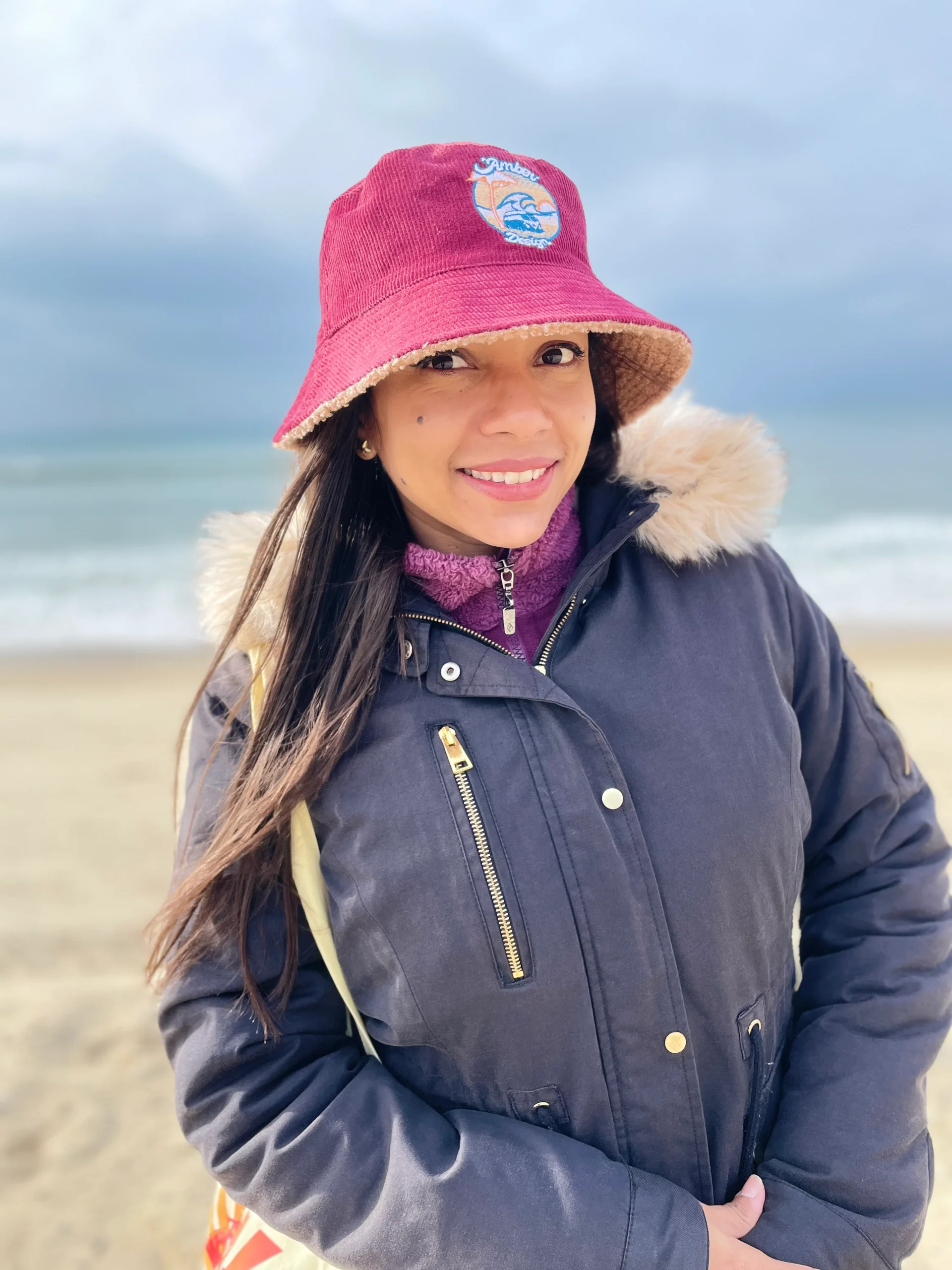 Bob Van réversible hiver bordeaux / bleu