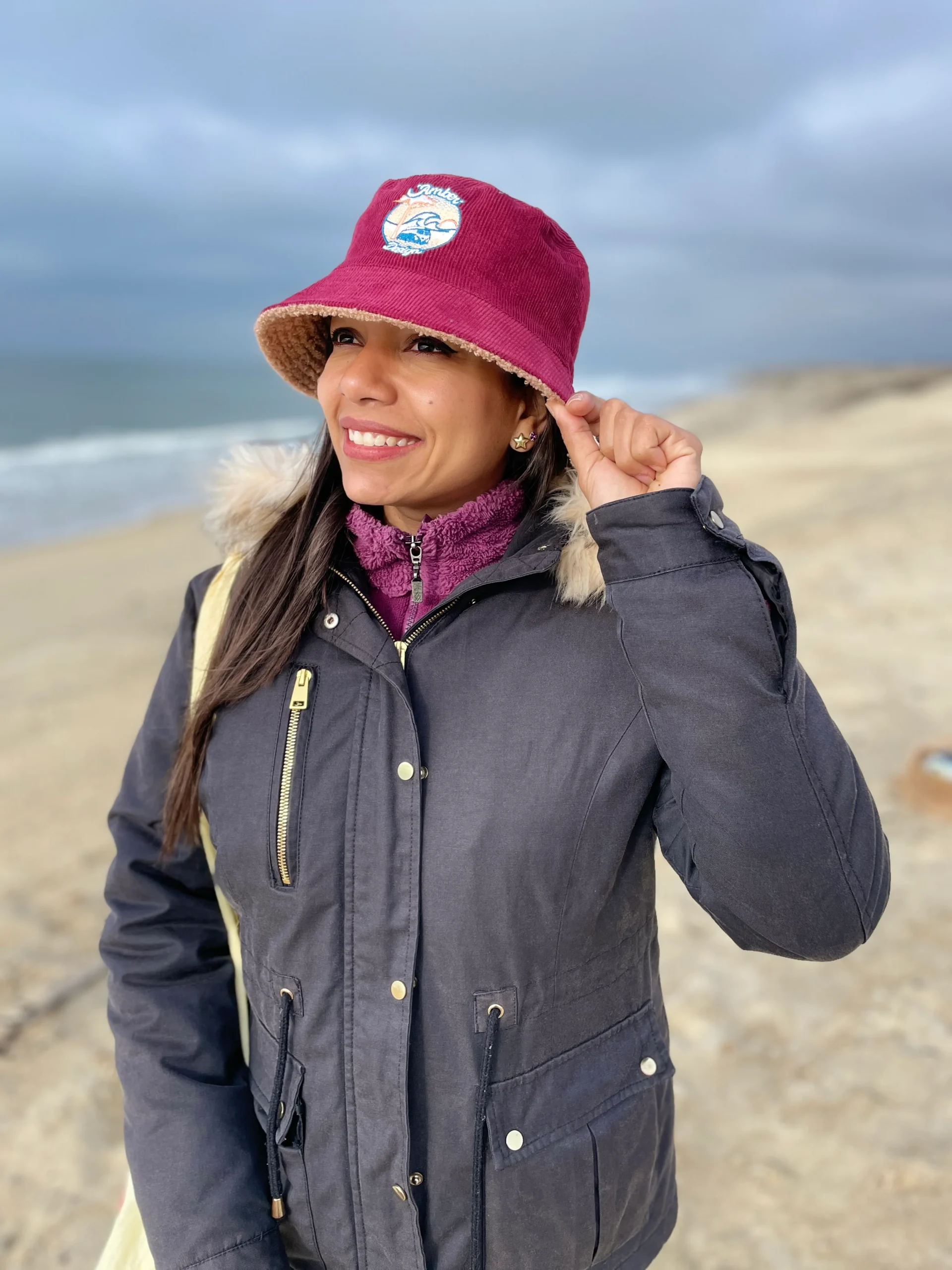 Bob Van réversible hiver bordeaux / bleu – Image 3