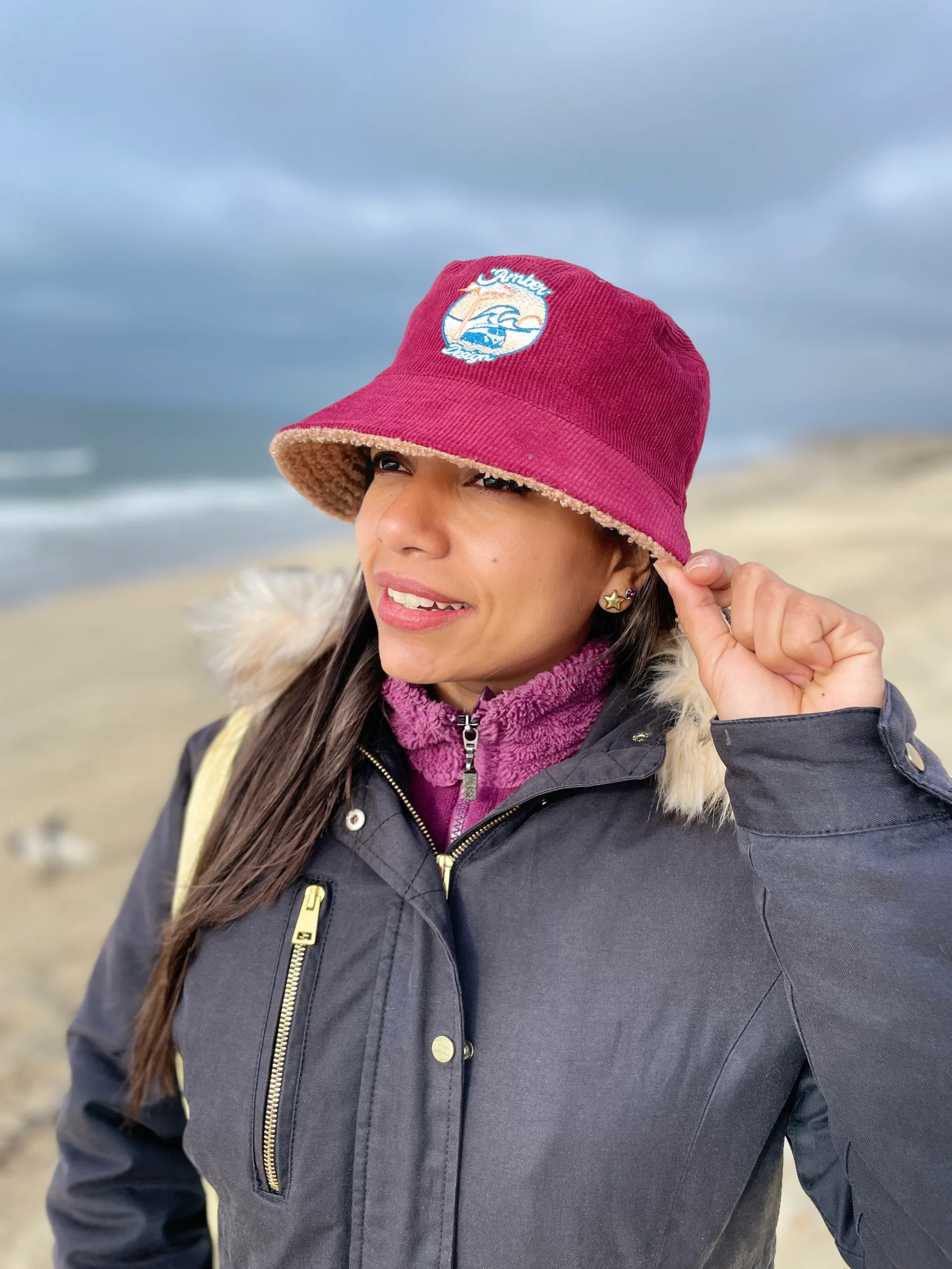 Bob Van réversible hiver bordeaux / bleu – Image 4