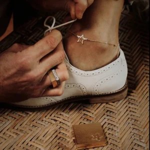 Bracelet de cheville étoile argent ou or