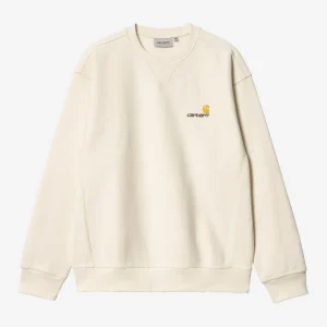 Carhartt Wip AMERICAN SCRIPT SWEAT Natural
