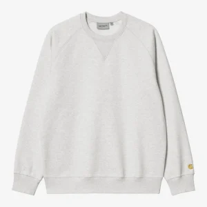 Carhartt Wip CHASE SWEAT Ash Heather/Gold