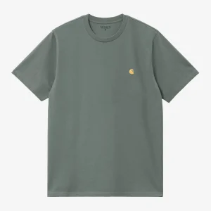 Carhartt Wip CHASE S/S TEE Velvet Green / Gold