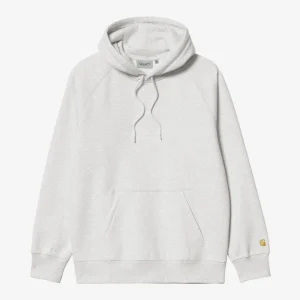 Carhartt Wip HOODED CHASE SWEAT Ash Heather/Gold