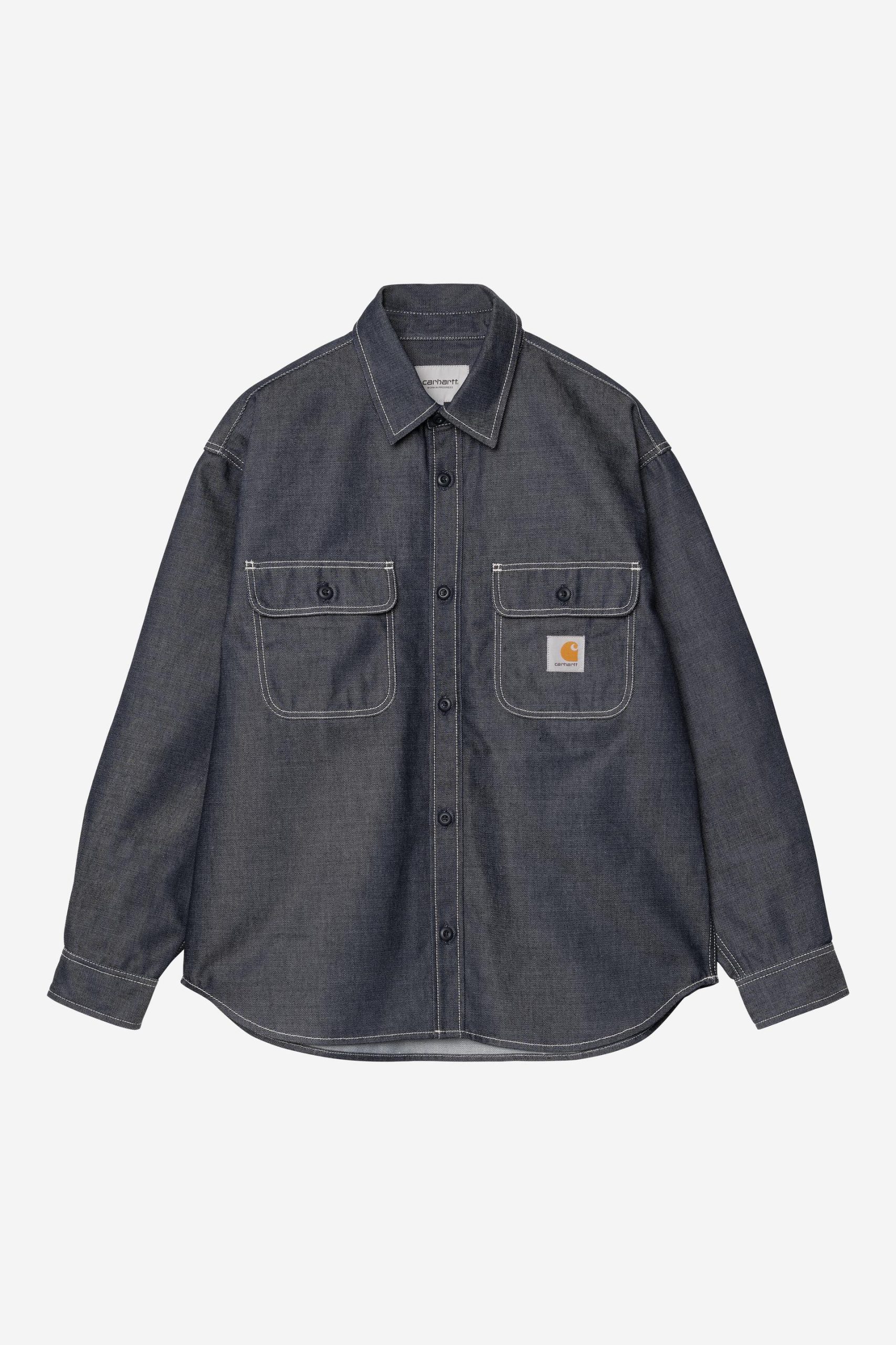 Carhartt Wip TIGAN L/S SHIRT Blue rigid – Image 2