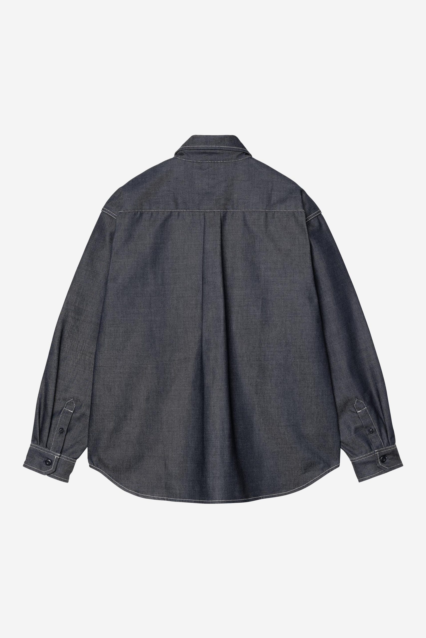 Carhartt Wip TIGAN L/S SHIRT Blue rigid – Image 3
