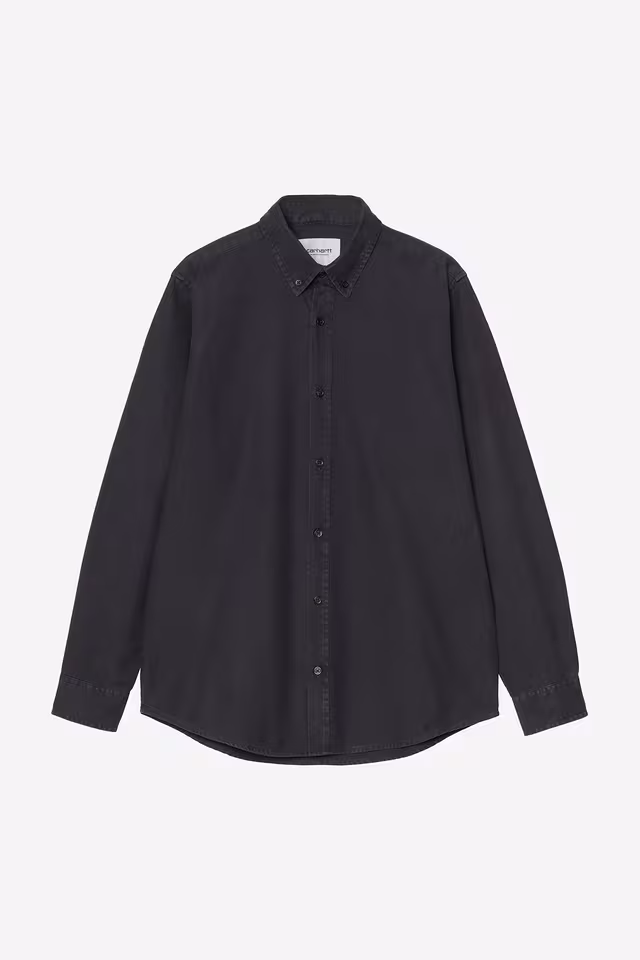 Chemise Carhartt Wip BOLTON L/S SHIRT Dark Navy