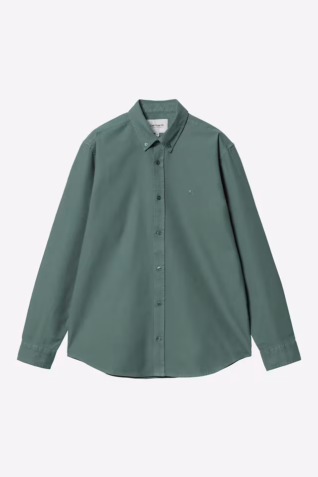Chemise Carhartt Wip BOLTON L/S SHIRT Silver Pine