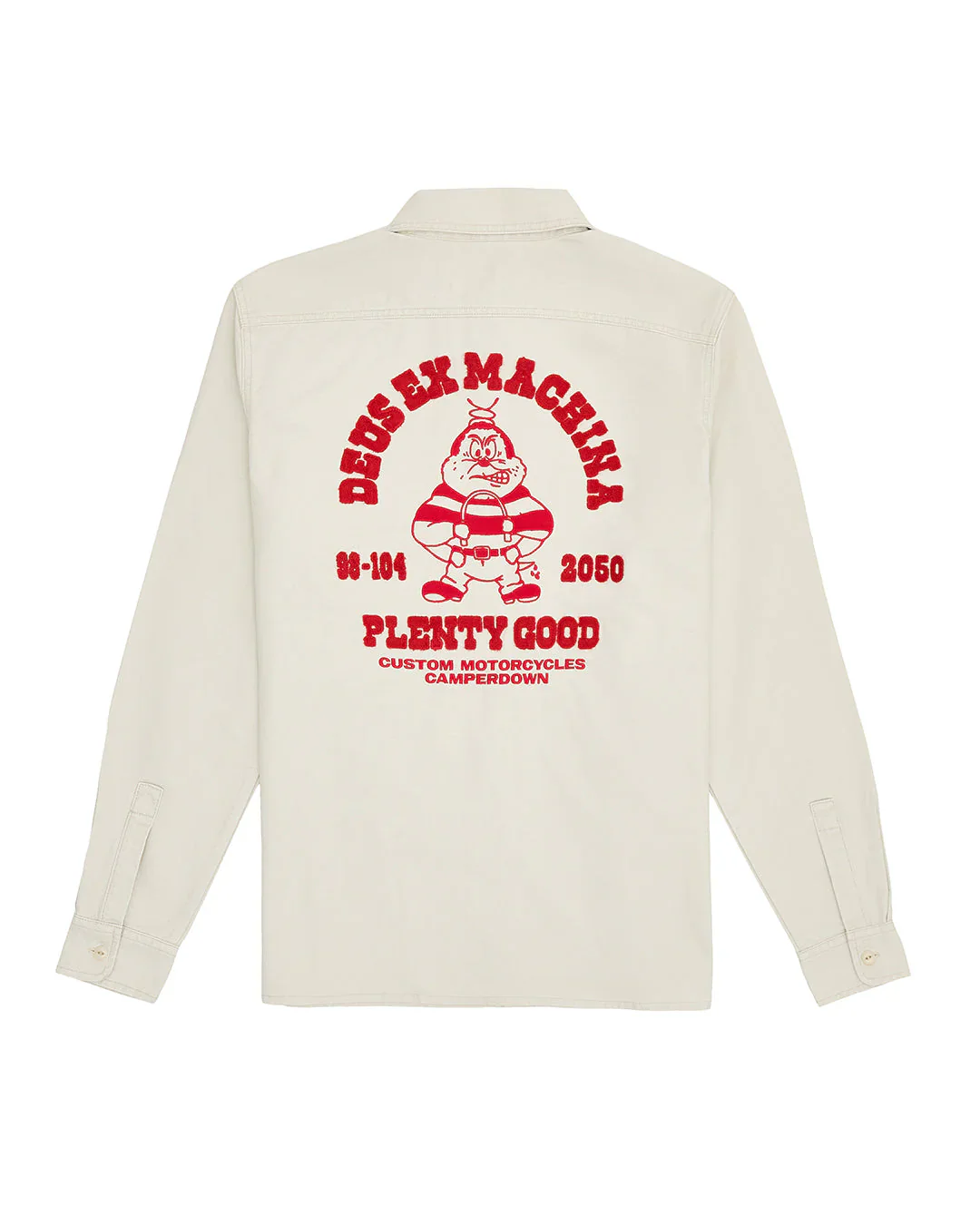 Chemise Deus Ex Machina PICKLOCK L/S SHIRT Natural – Image 4