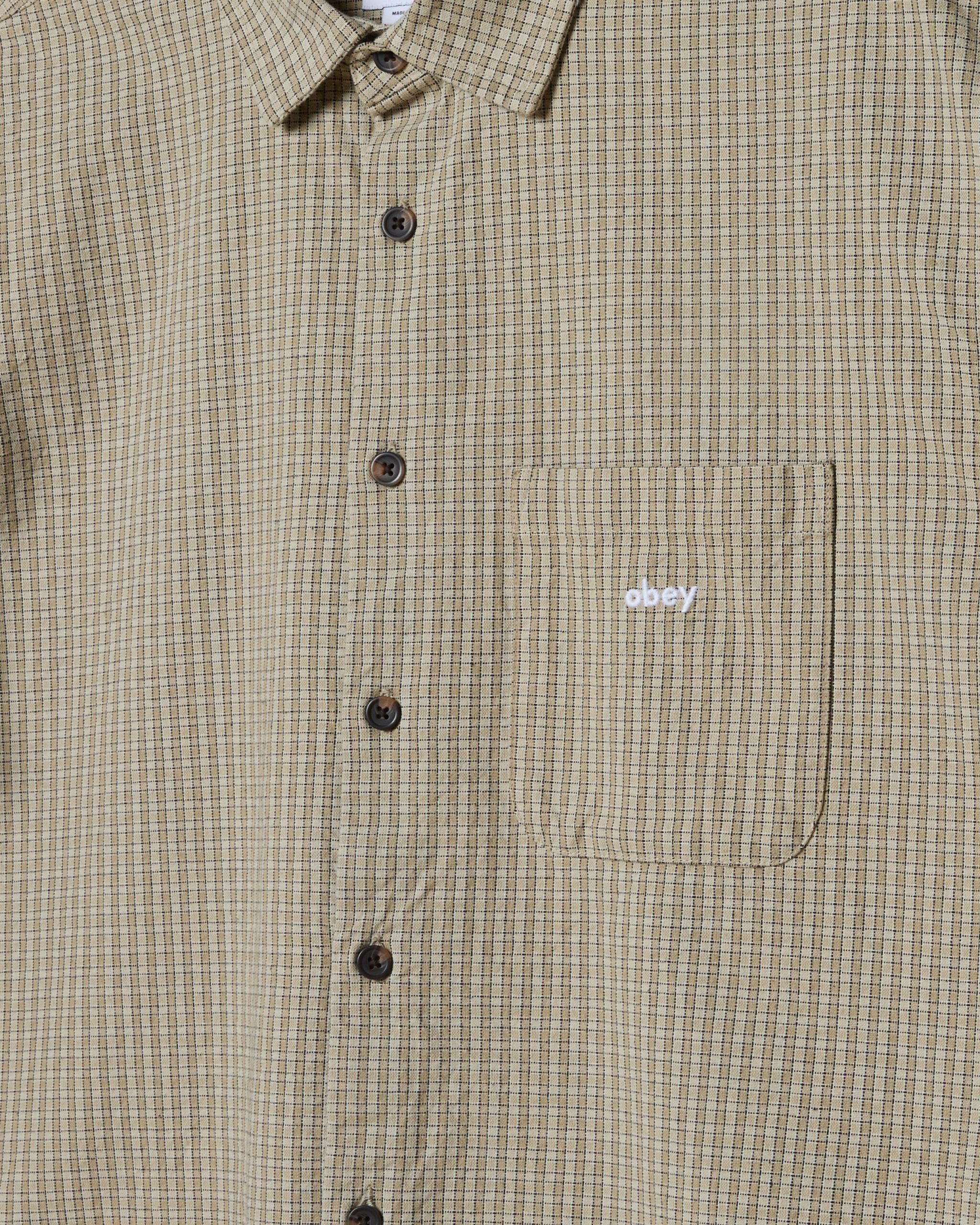 Chemise Obey JIMMY WOVEN Laurel Oak Multi – Image 4