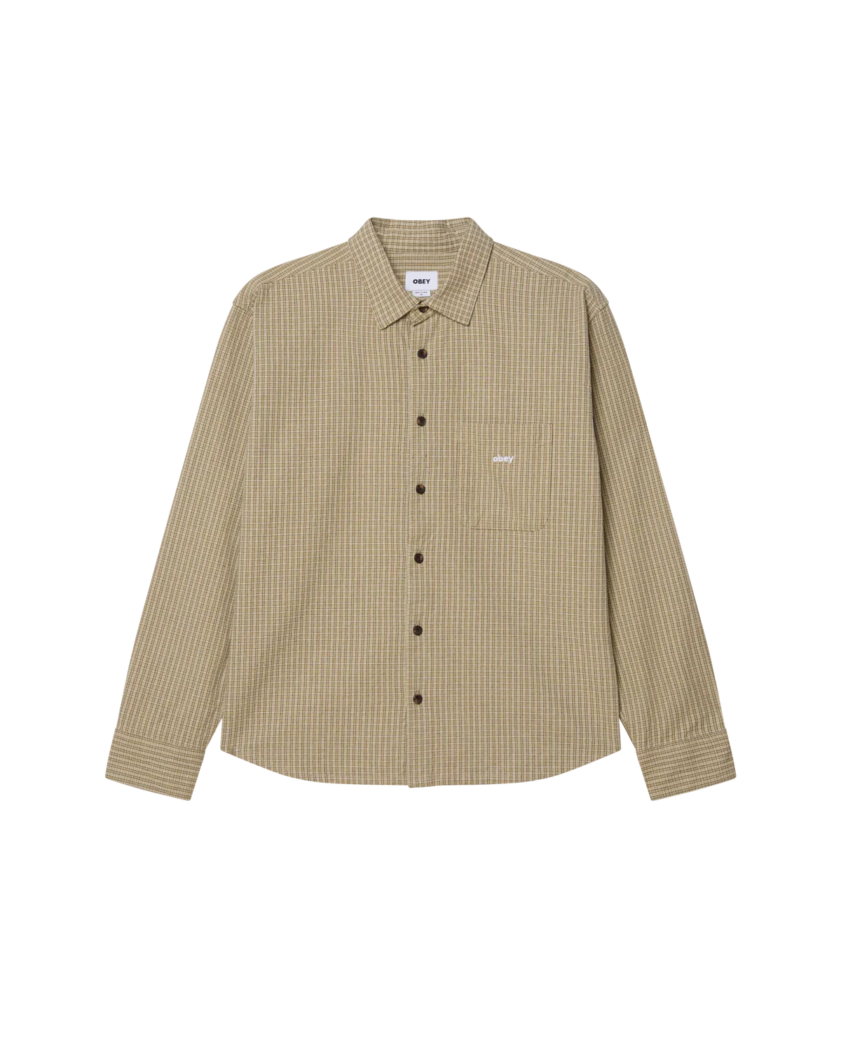 Chemise Obey JIMMY WOVEN Laurel Oak Multi