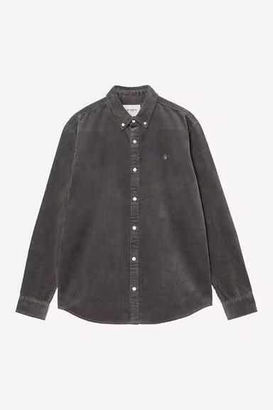 Chemise Carhartt Wip MADISON CORD L/S SHIRT Graphite