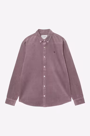 Chemise Carhartt Wip MADISON CORD L/S SHIRT Phlox