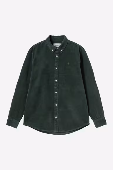 Chemise Carhartt Wip MADISON CORD L/S SHIRT Sycamore Tree
