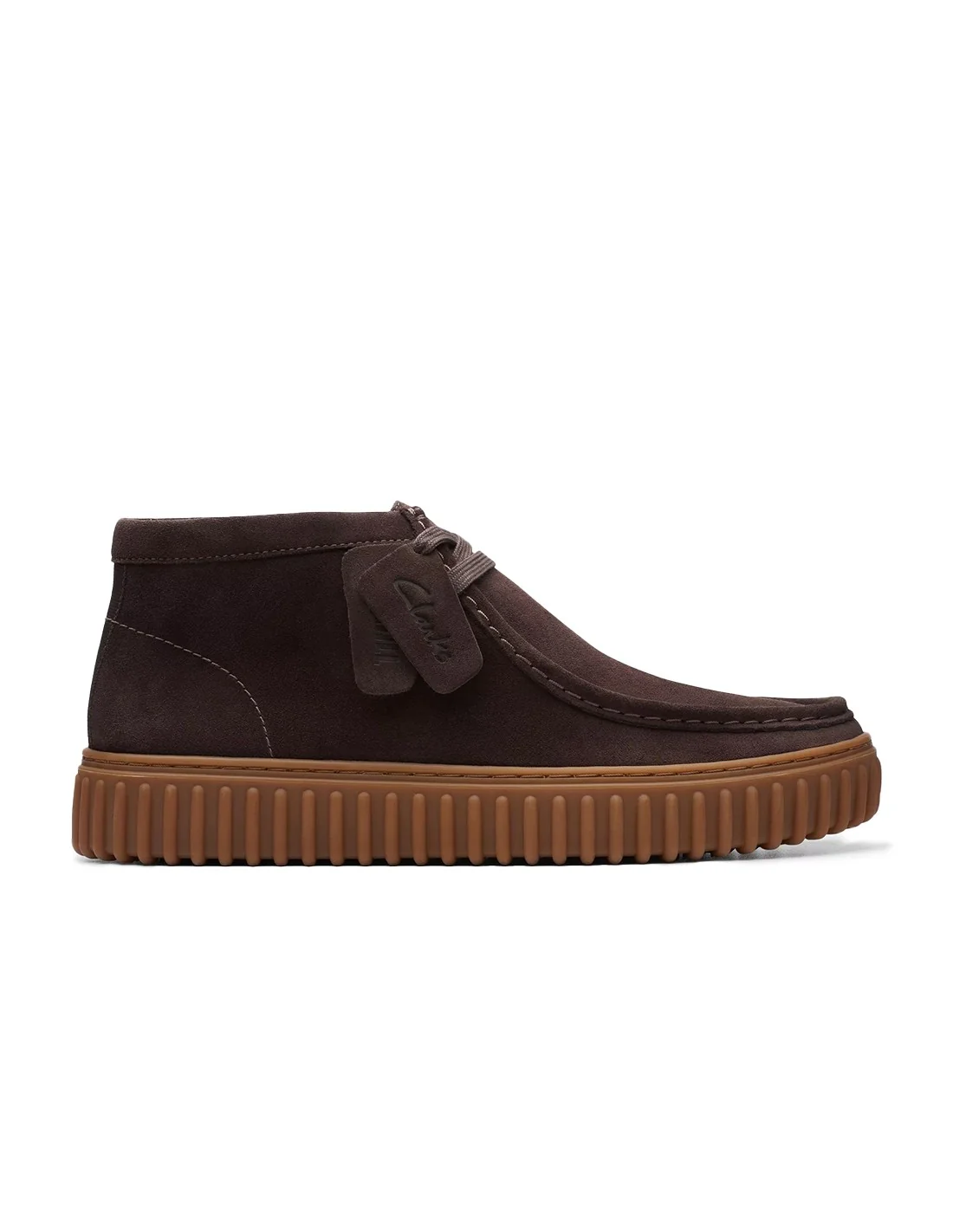 Clarks TORHILL HI SUEDE DARK BROWN – Image 2