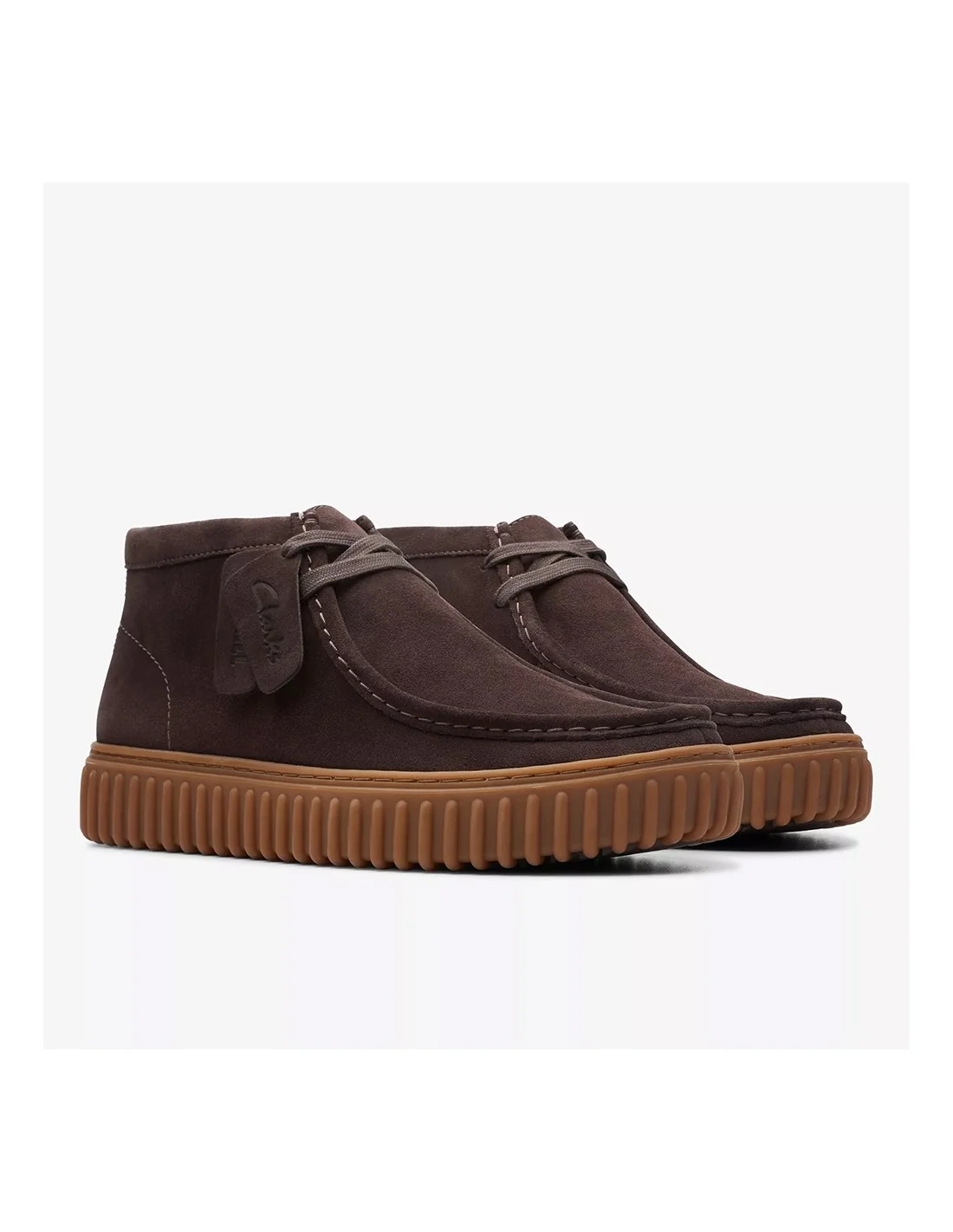 Clarks TORHILL HI SUEDE DARK BROWN – Image 3