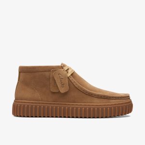 Clarks TORHILL HI SUEDE DARK SAND