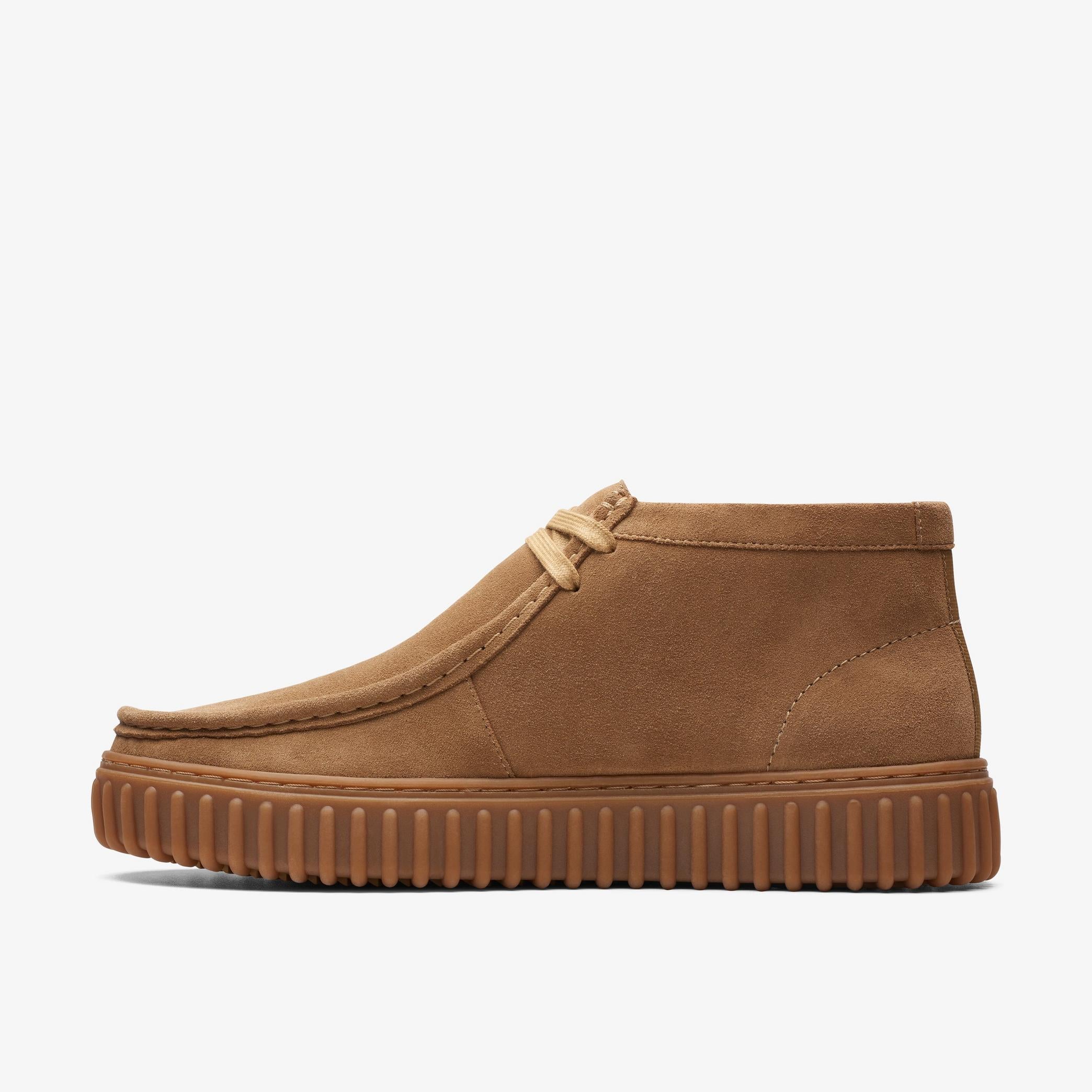Clarks TORHILL HI SUEDE DARK SAND – Image 3