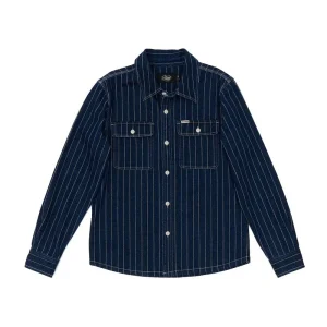 VACAY STRIPE L/S SHIRT Indigo