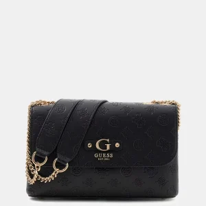 Guess Sac Bandoulière Dita Dome Satchel Black Logo PD760221