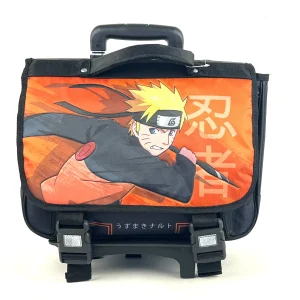 Cartable 2 soufflets à roulettes Naruto 05013