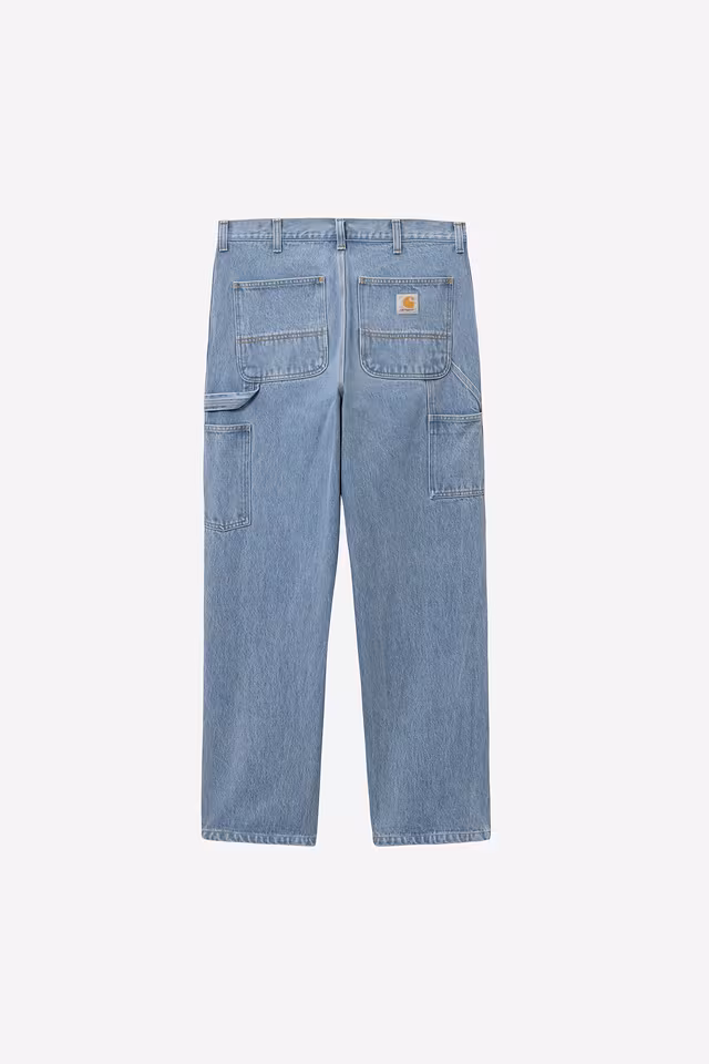 Jean Carhartt Wip SINGLE KNEE PANT Blue Stone bleached