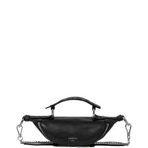 Sac Bandoulière Mini Lancel Origami A12526UXTU Noir/Argent