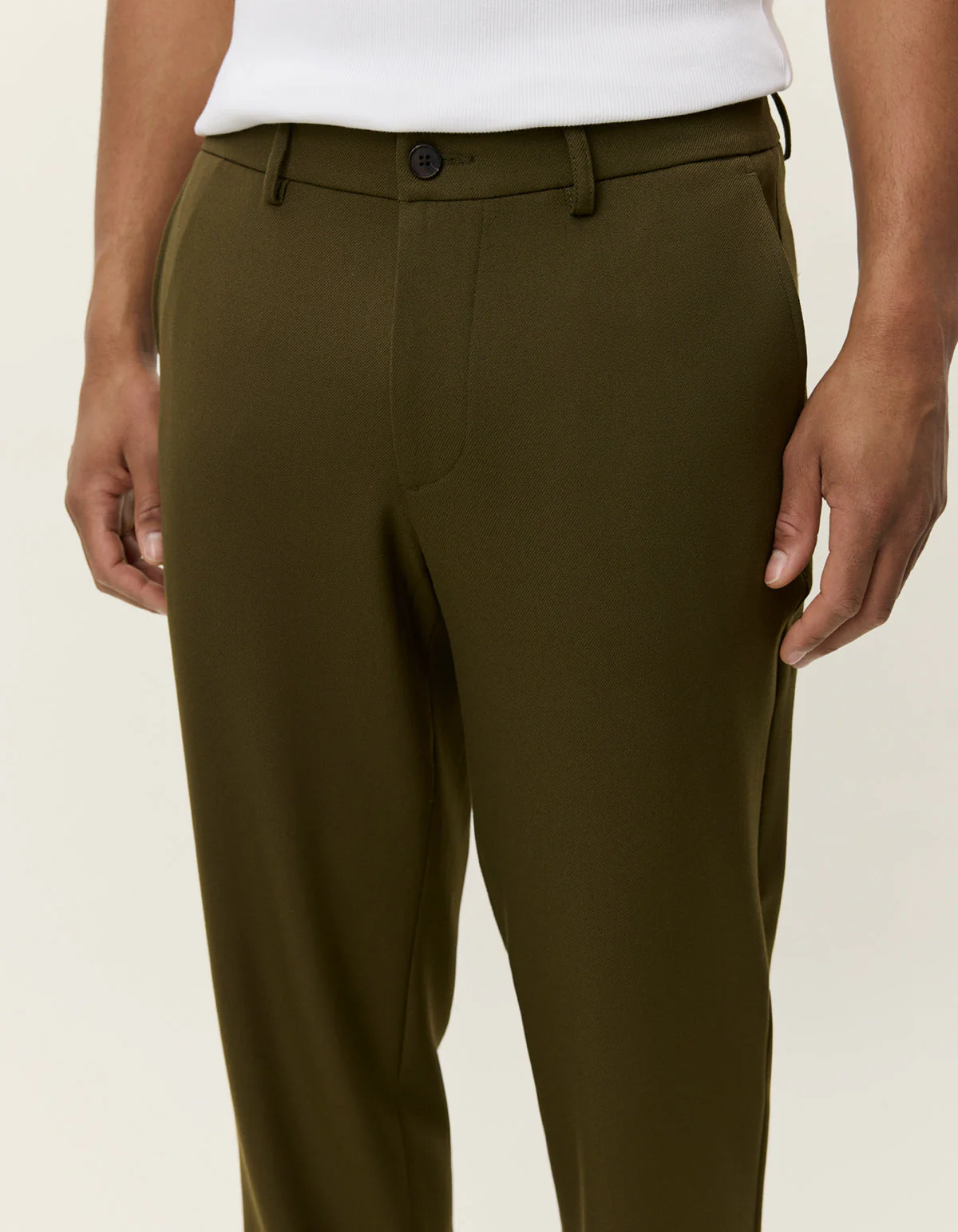 Les Deux Como Reg Suit Pants Military Olive – Image 4