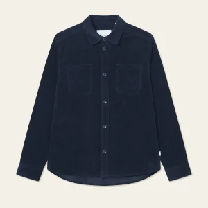 Les Deux Kody Corduroy Overshirt Dark Navy