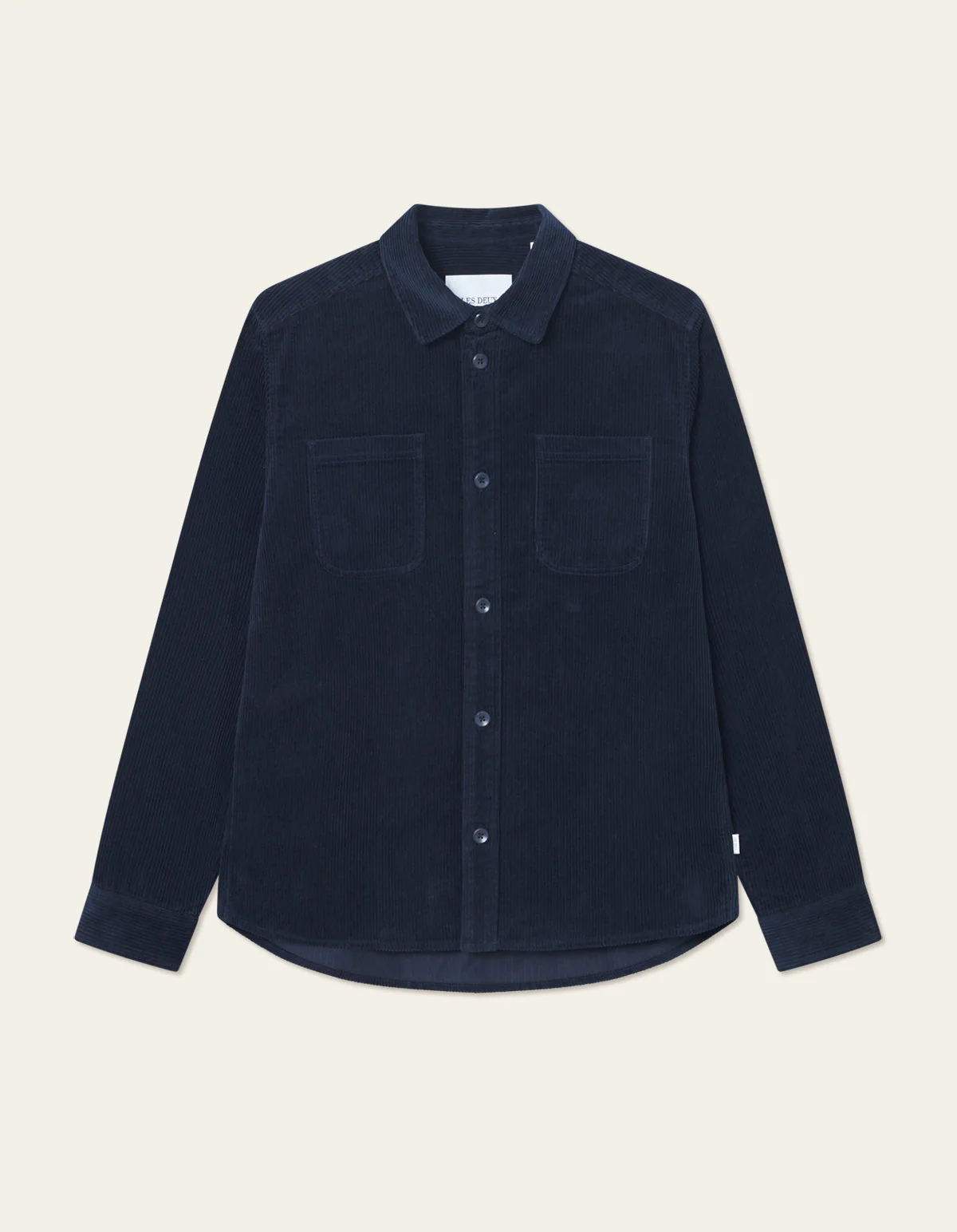 Les Deux Kody Corduroy Overshirt Dark Navy