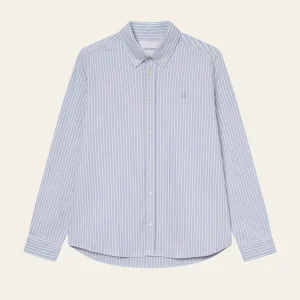 Les Deux Konrad Striped Oxford Shirt Allure