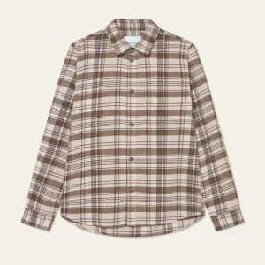 Les Deux Lennon Check Overshirt Irish Cream
