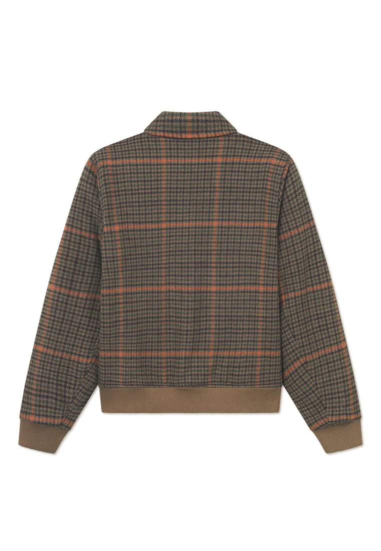 Les Deux Varsity Houndstooth Jacket Teak Brown – Image 3