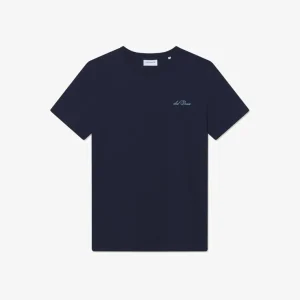 Les Deux Wild Flower T-Shirt Dark Navy