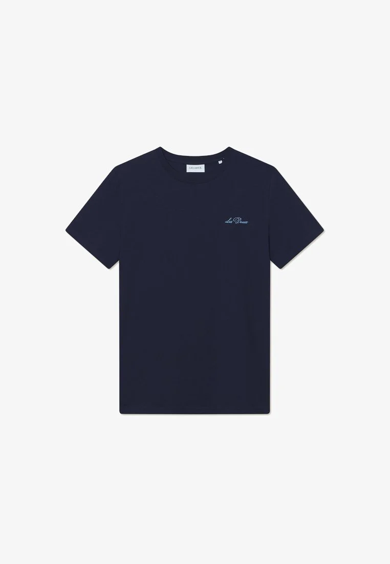 Les Deux Wild Flower T-Shirt Dark Navy