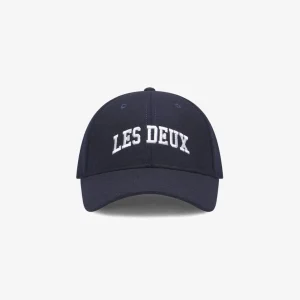 Les Deux Wool Baseball Cap Dark Navy