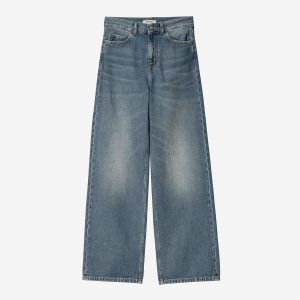 Pantalon Carhartt Wip W JANE PANT Blue Dark used