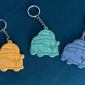 Porte-clé Van couleur unique