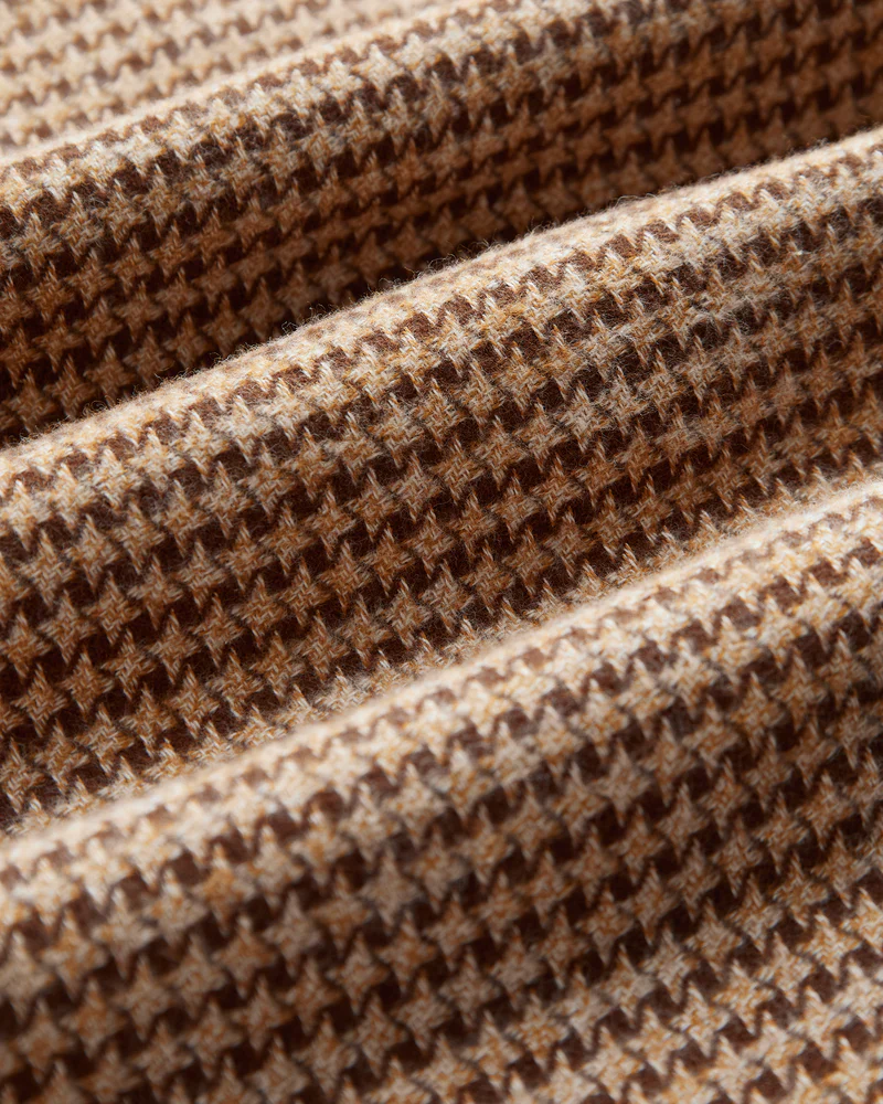 Portuguese Flannel ABSTRACT PIED POULE FLANNEL SHIRT Brown – Image 6