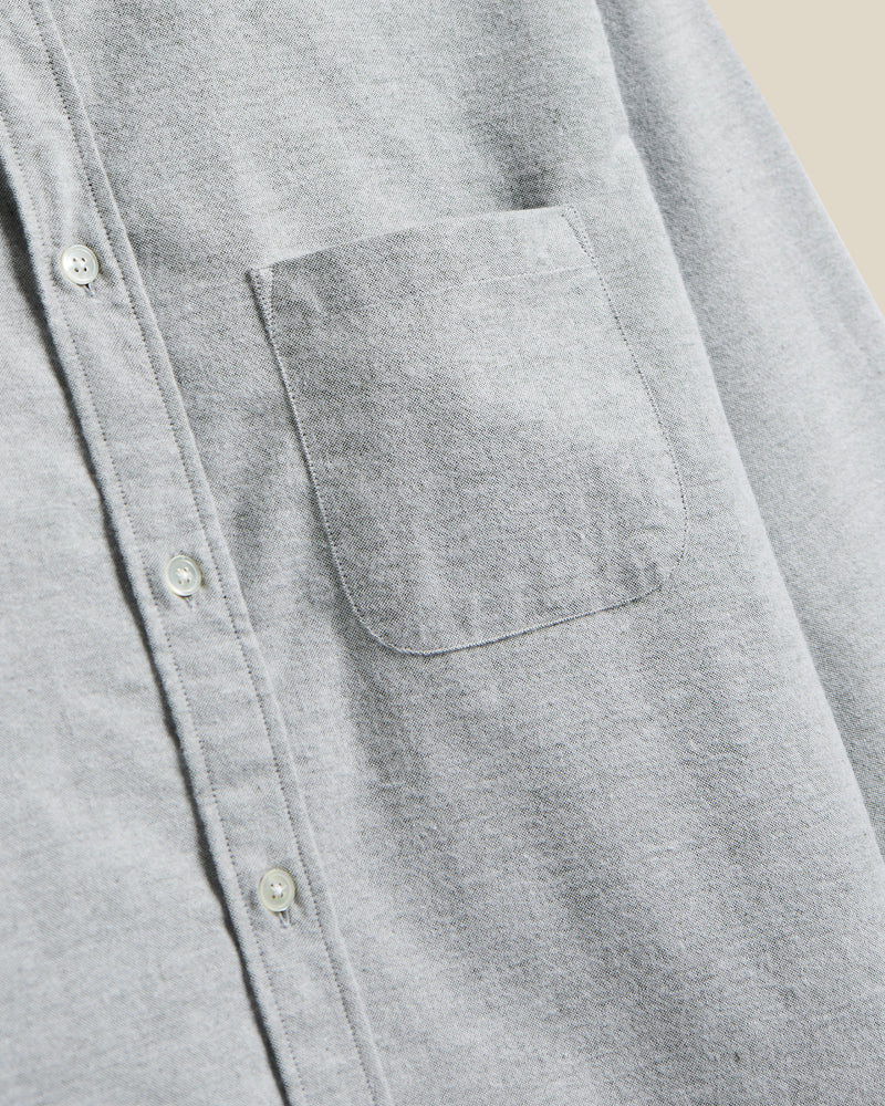 Portuguese Flannel BRUSHED OXFORD L/S SHIRT Green – Image 4