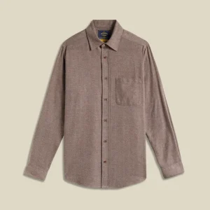Portuguese Flannel ESPIGA L/S SHIRT Brown