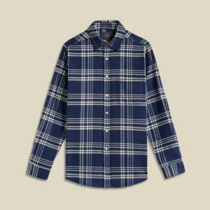 Portuguese Flannel FRONT L/S SHIRT Navy