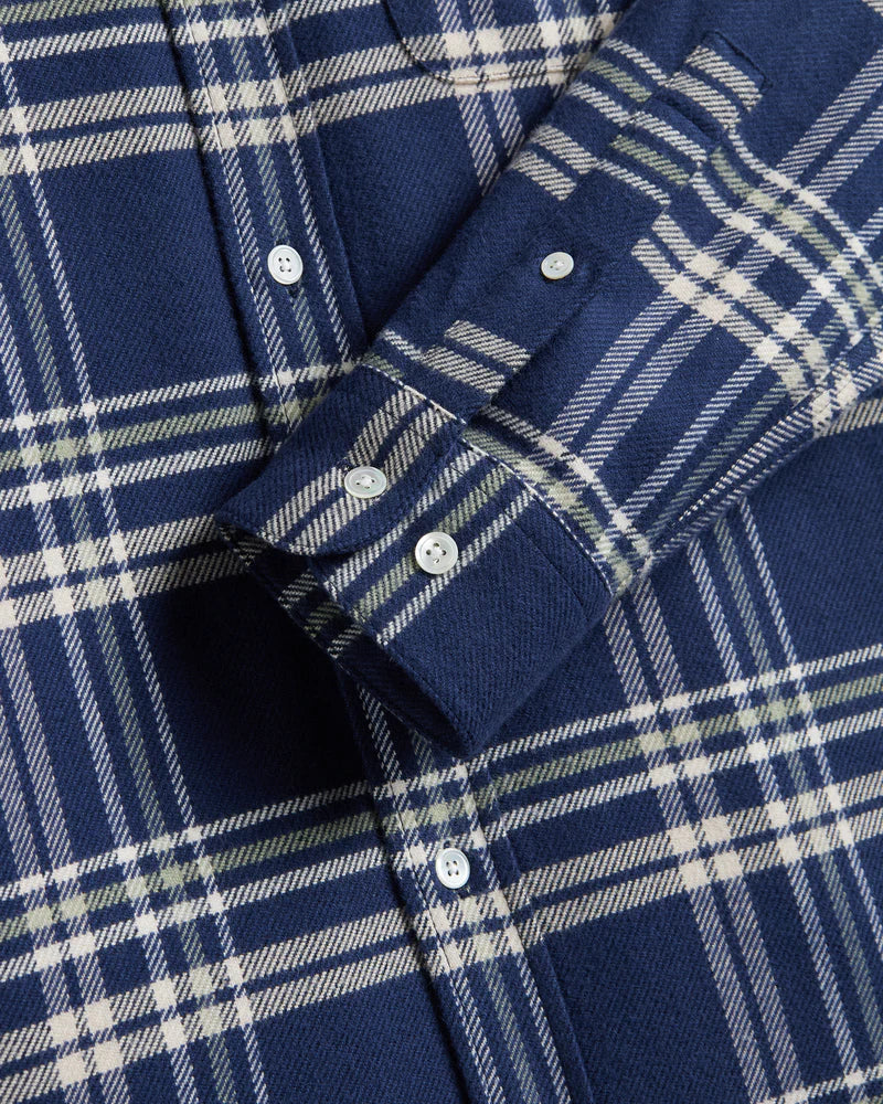 Portuguese Flannel FRONT L/S SHIRT Navy – Image 5