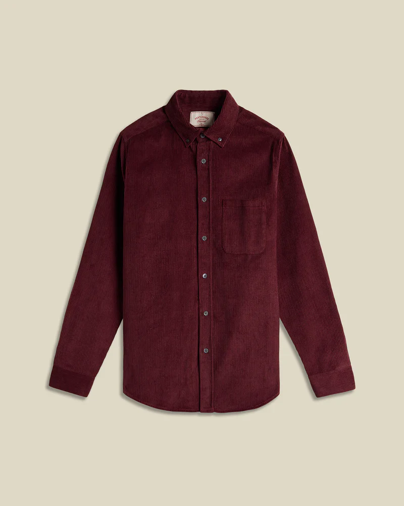 Portuguese Flannel LOBO 2.0 L/S SHIRT Bordeaux – Image 2