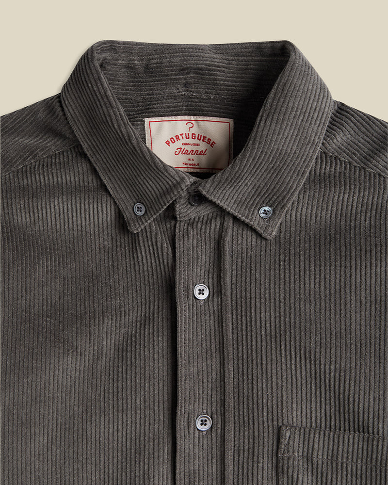 Portuguese Flannel LOBO 2.0 L/S SHIRT Grey – Image 3
