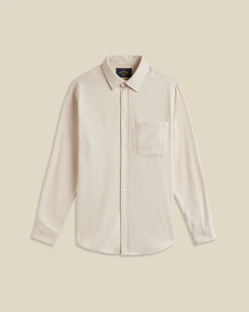 Portuguese Flannel TECA 2.0 L/S SHIRT Ecru