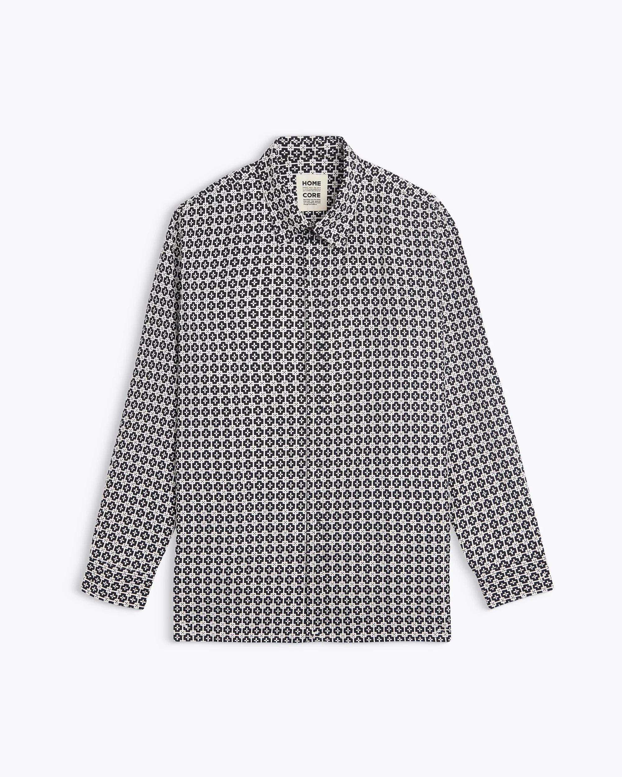 Chemise Homecore SHADOW DELOS L/S SHIRT Black White