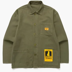 Service Works Canvas Chore Shirt Olive